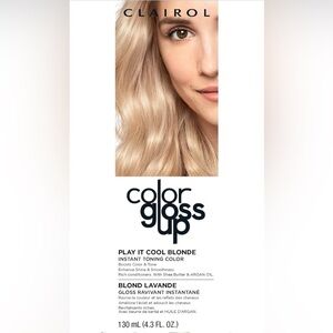 2xCount- Clairol colour gloss up instant toning gloss Play It Cool Blonde NIB